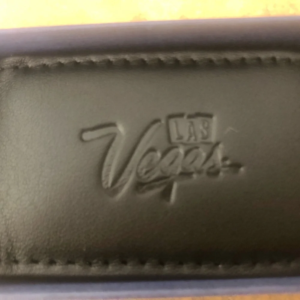 NIB Las Vegas Leather Money Clip